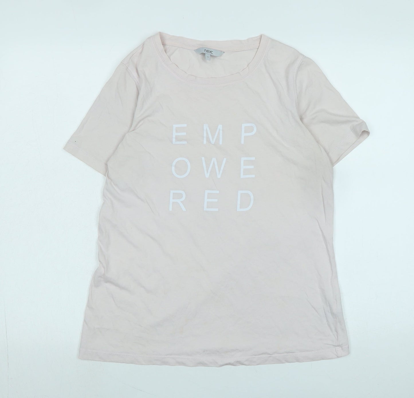 Womens UK Size 10 NEXT Pink Basic T-Shirt