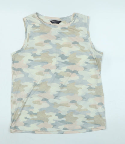Womens UK Size 10 Marks and Spencer Multicoloured Basic Tank