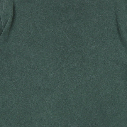 Topman Mens Green Cotton T-Shirt Size S Crew Neck