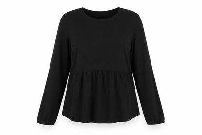 Womens UK Size 12 New Look Black Tunic T-Shirt