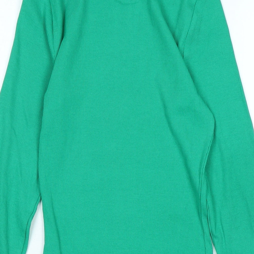 Womens UK Size 8 New Look Green Jersey T-Shirt