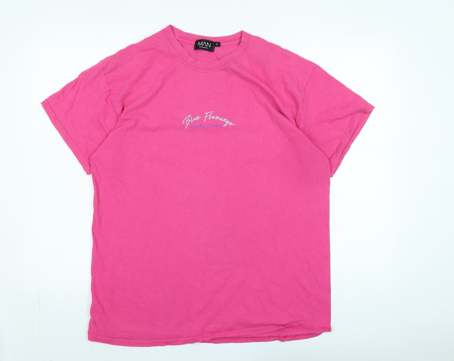 Mens UK Size S boohoo man Pink  T-Shirt
