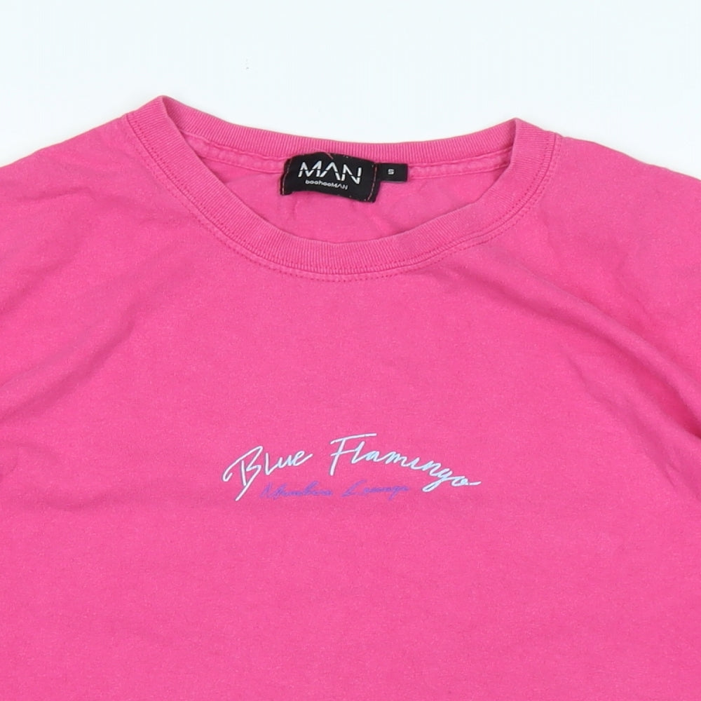 Mens UK Size S boohoo man Pink  T-Shirt