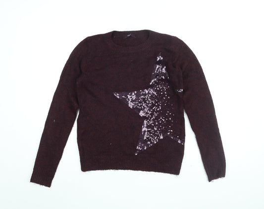 Womens UK Size 6 NEXT Red Pullover Jumper