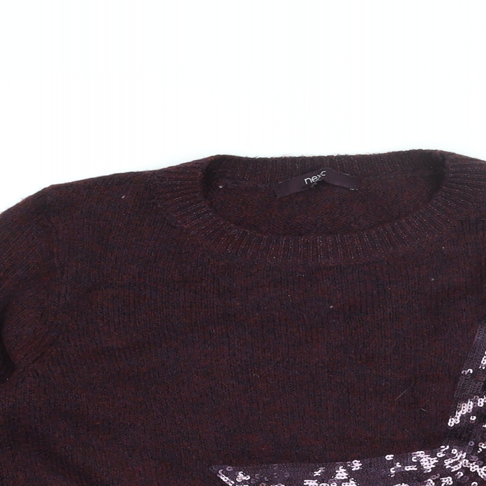 Womens UK Size 6 NEXT Red Pullover Jumper
