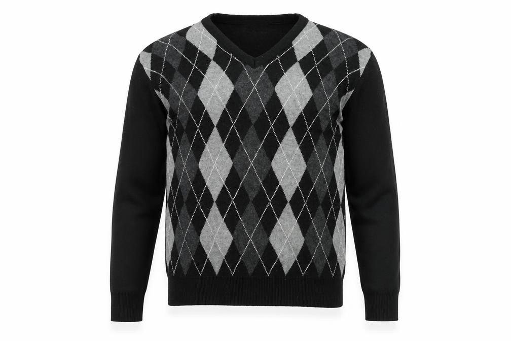 Mens UK Size M Carson Black Pullover Jumper