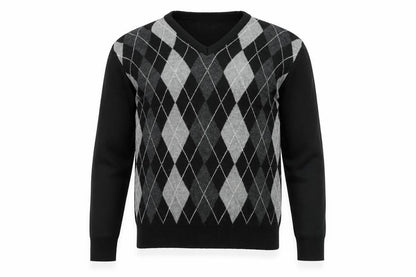Mens UK Size M Carson Black Pullover Jumper