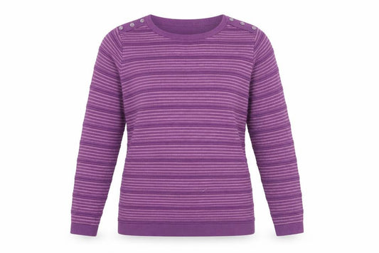 Womens UK Size 10 Isle Purple Pullover Jumper