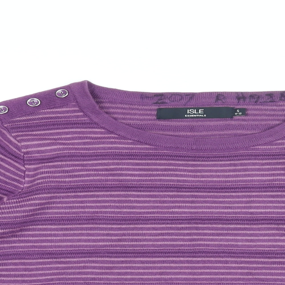 Womens UK Size 10 Isle Purple Pullover Jumper