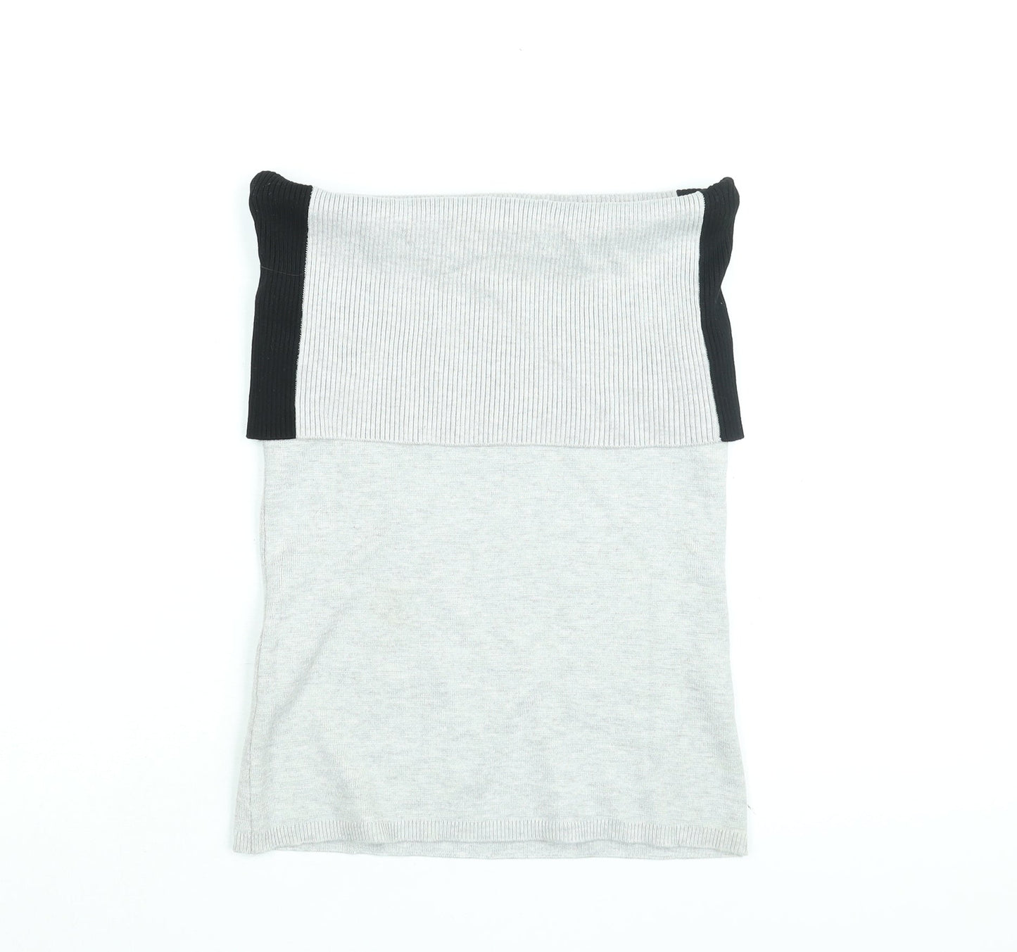 Womens UK Size XS Lindex Grey Basic T-Shirt