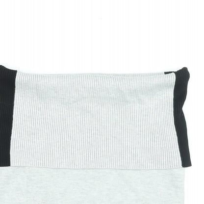 Womens UK Size XS Lindex Grey Basic T-Shirt