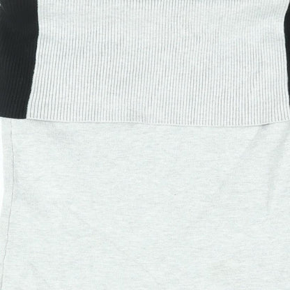 Womens UK Size XS Lindex Grey Basic T-Shirt
