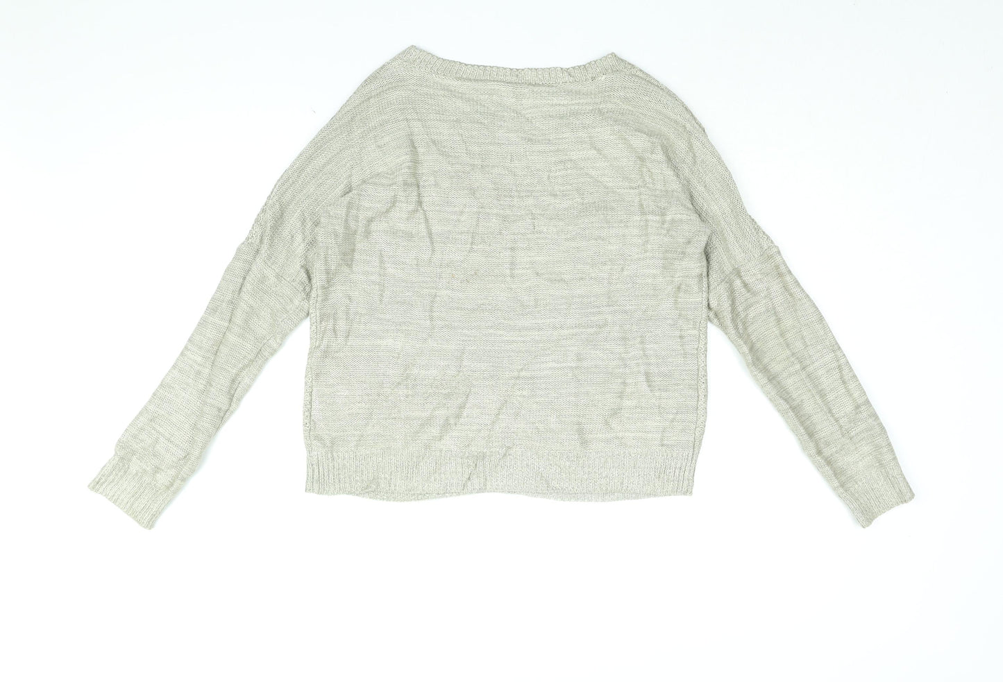 Womens UK Size M NUMPH Gold Pullover Jumper
