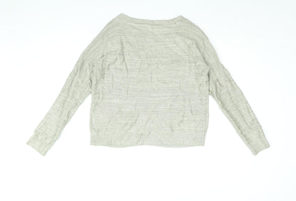 Womens UK Size M NUMPH Gold Pullover Jumper