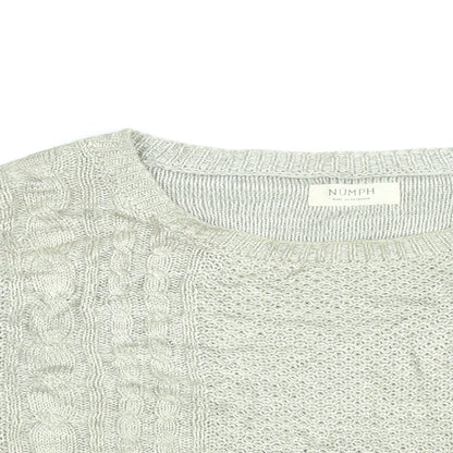 Womens UK Size M NUMPH Gold Pullover Jumper