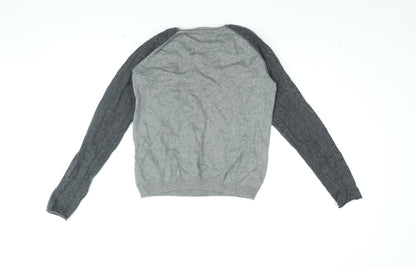 Womens UK Size S Part Two Grey Basic T-Shirt
