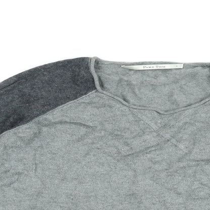 Womens UK Size S Part Two Grey Basic T-Shirt
