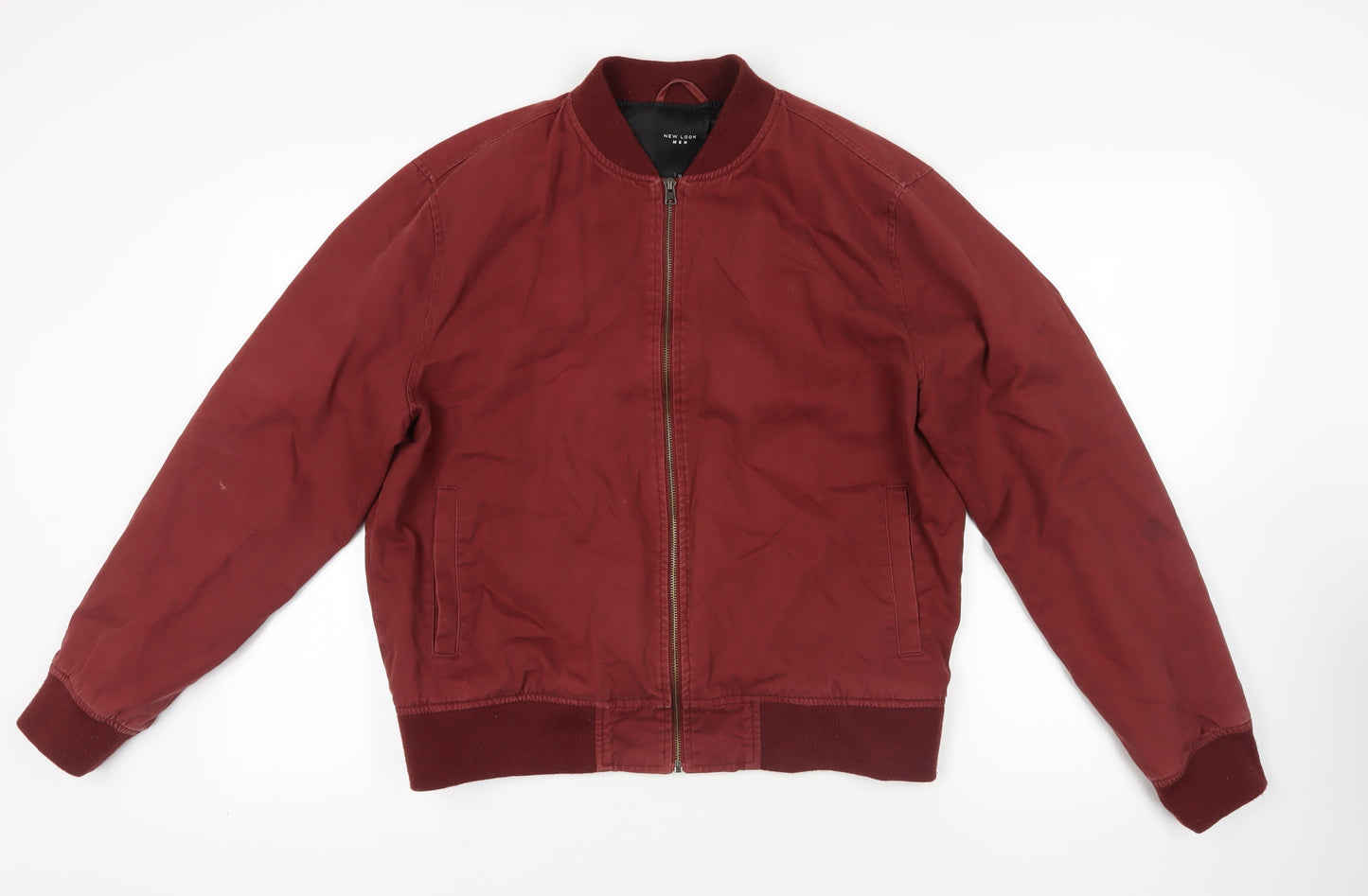 Mens UK Size XL New Look Red Bomber Jacket