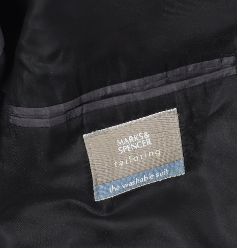 Mens UK Size 42 Marks and Spencer Regular Black Suit Jacket