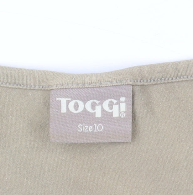 Toggi Beige Tank Top, Size 10, Sleeveless Basic Style