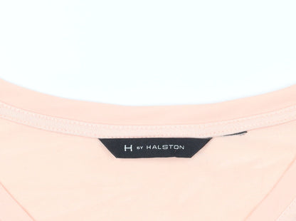 Womens UK Size M Halston Pink Basic T-Shirt