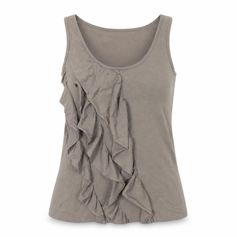 Womens UK Size M Soaked in Luxury Beige  Tank