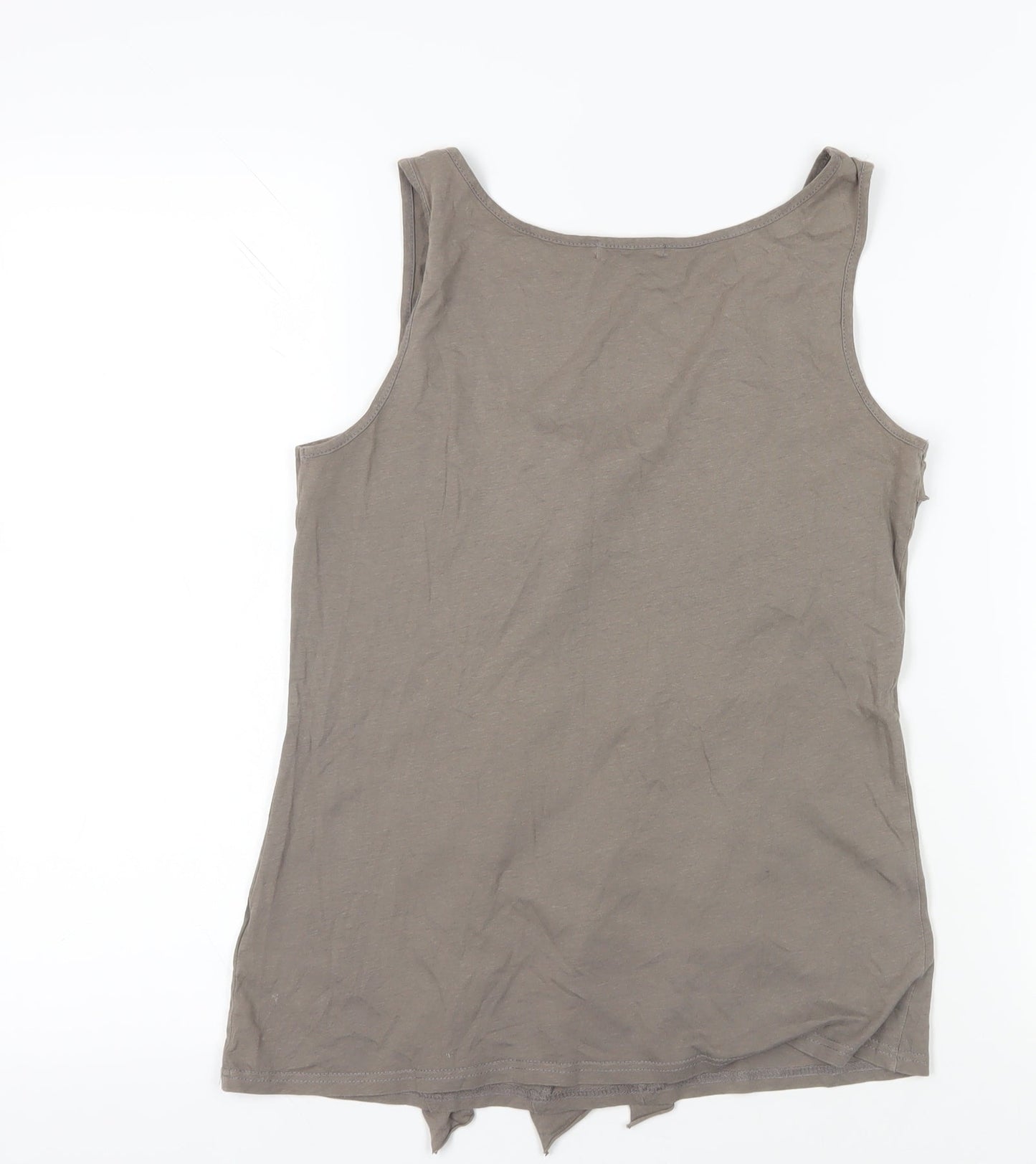 Womens UK Size M Soaked in Luxury Beige  Tank