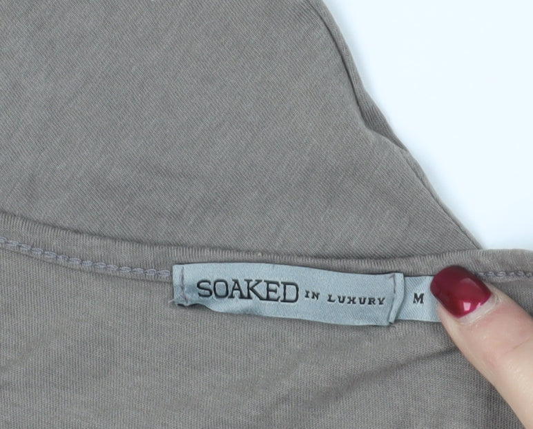 Womens UK Size M Soaked in Luxury Beige  Tank