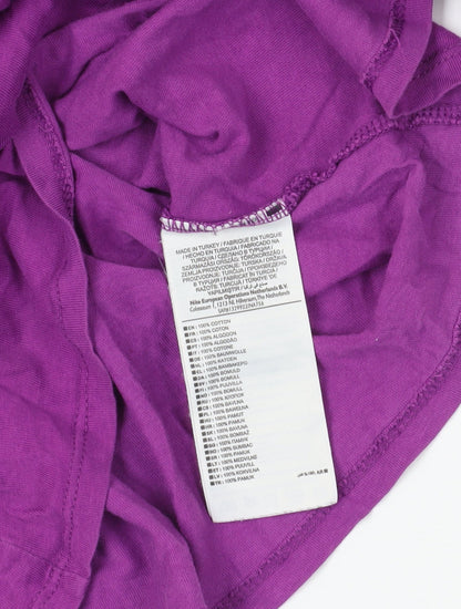 Nike Purple V-Neck Women's T-Shirt, Size S
