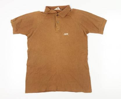Bob Charles Brown Cotton Polo Medium Vintage Style