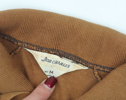 Bob Charles Brown Cotton Polo Medium Vintage Style