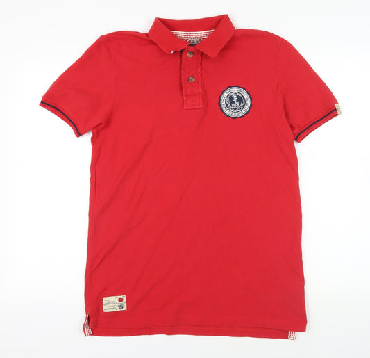 Tokyo Laundry Red Polo Men's M Short Sleeve