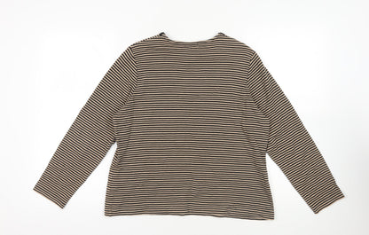 Womens UK Size 18 DASH Brown  T-Shirt