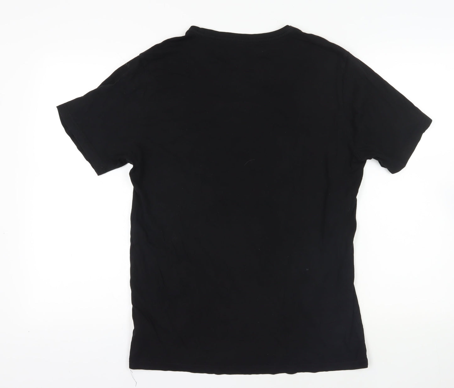 Anko Black Beach Graphic T-Shirt, M, Cotton, Summer Style