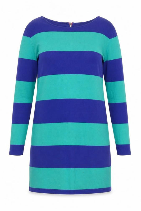 Front view of COS Multicoloured Striped Shift Dress, size S