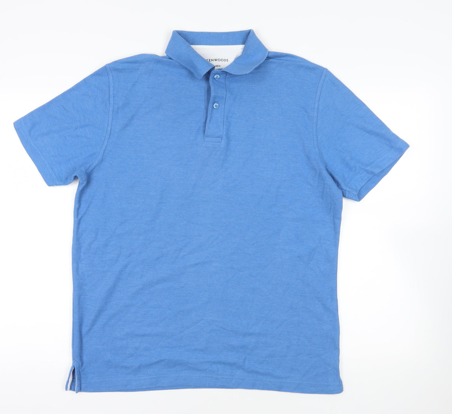 Greenwoods Blue Large Polo Shirt Short Sleeve
