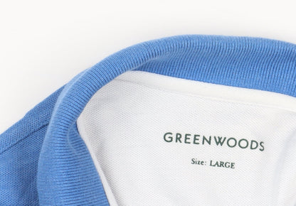 Greenwoods Blue Large Polo Shirt Short Sleeve