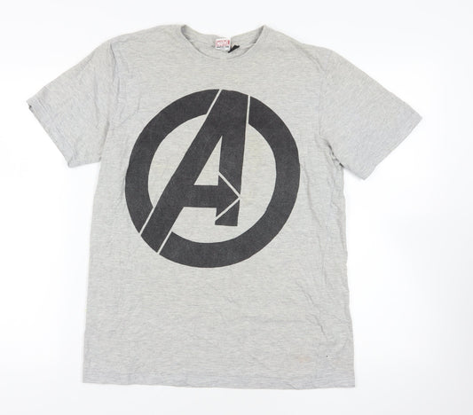 Marvel Avengers Grey T-Shirt S, Comics Graphic Tee