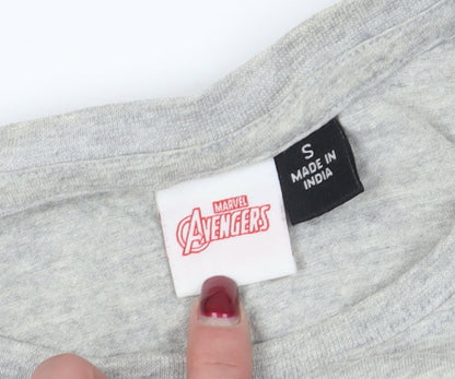 Marvel Avengers Grey T-Shirt S, Comics Graphic Tee