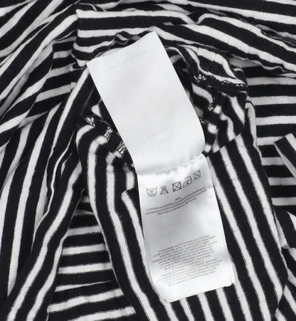 Brave Soul Striped Black T-Shirt Dress S