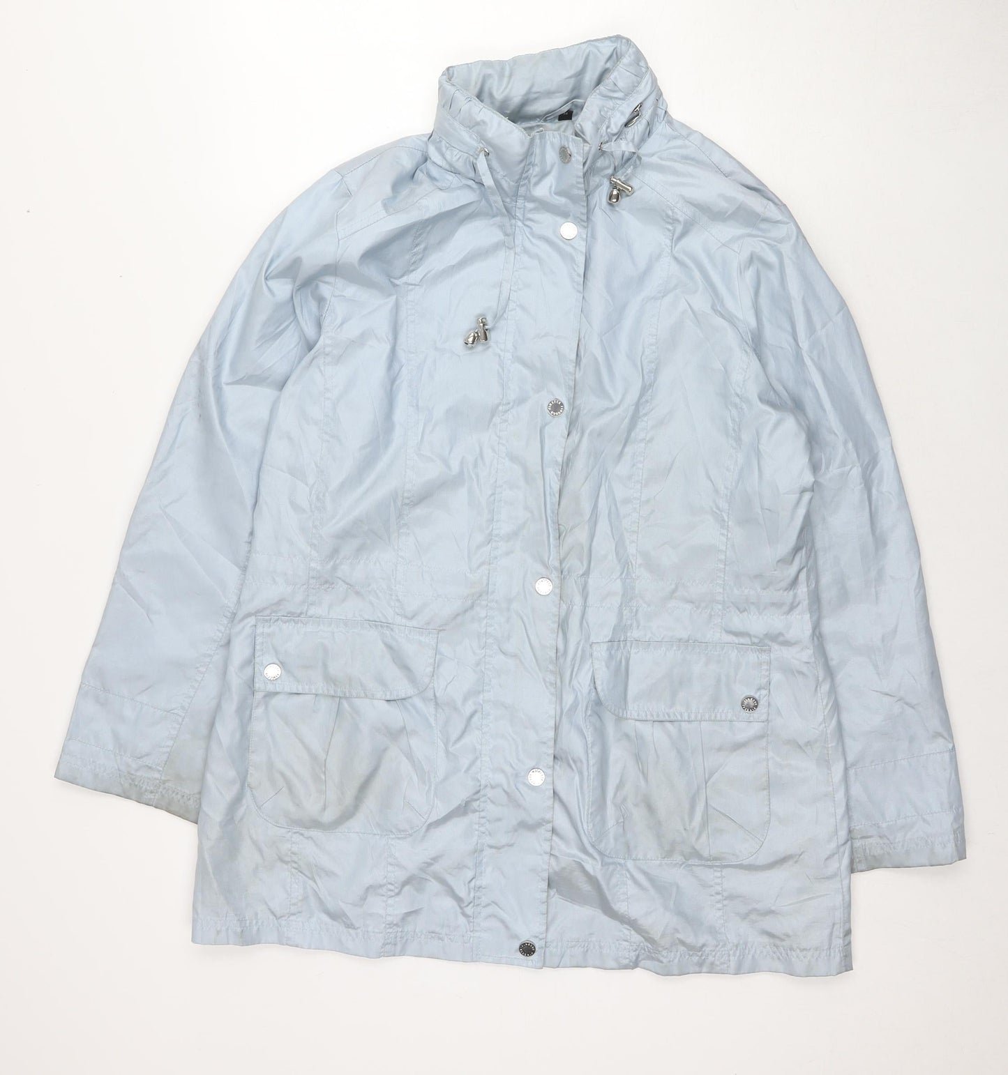 Womens UK Size 14 Finesse Blue Rain Coat