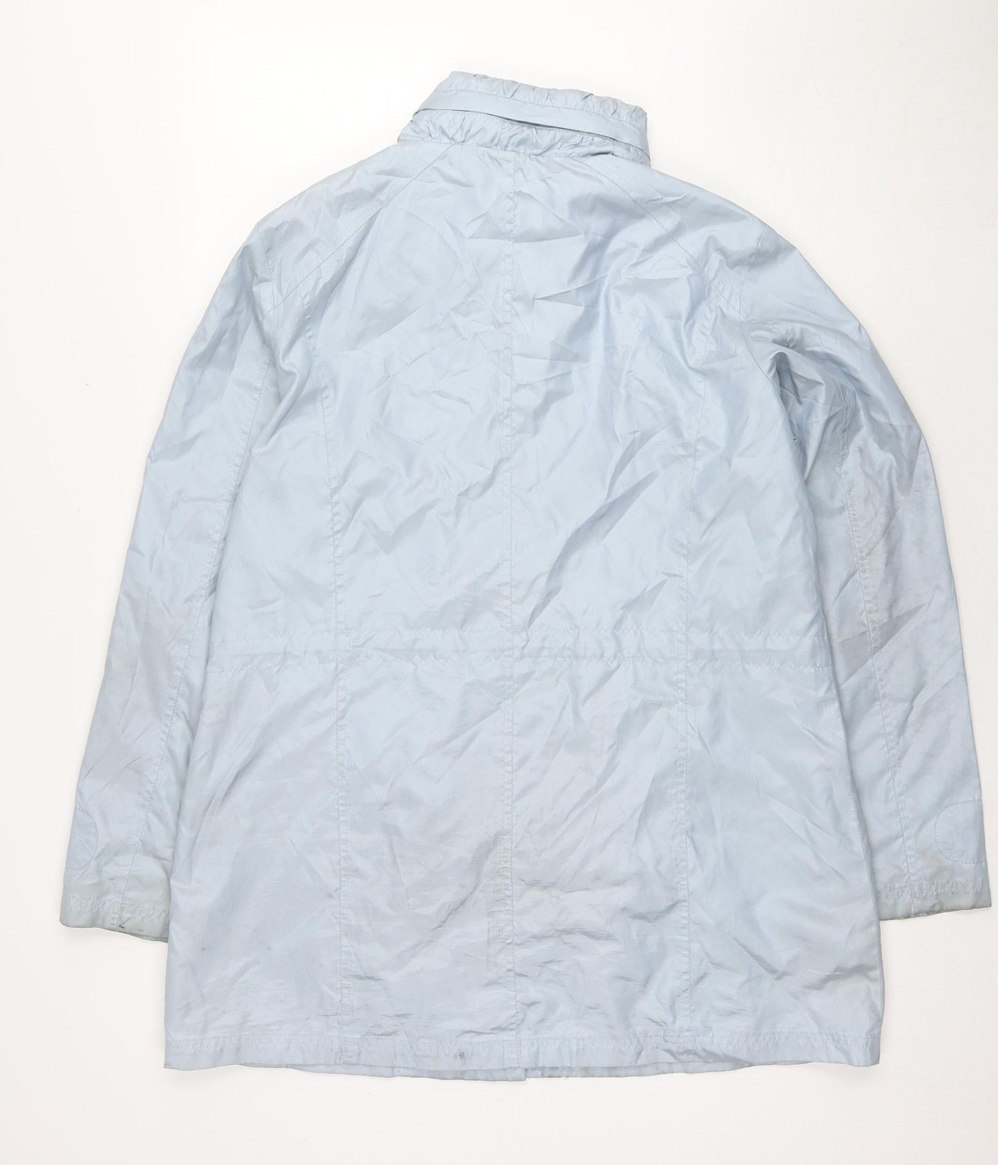 Womens UK Size 14 Finesse Blue Rain Coat