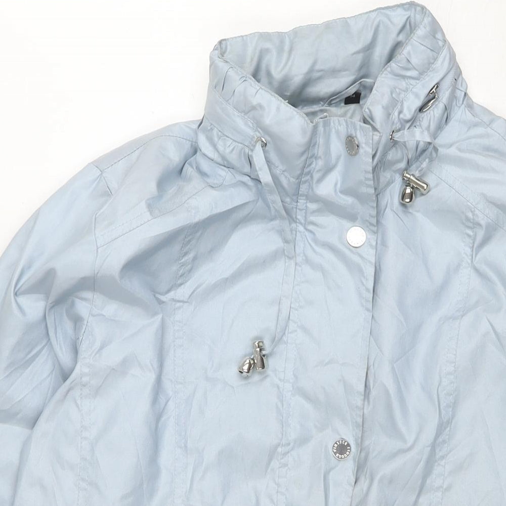 Womens UK Size 14 Finesse Blue Rain Coat