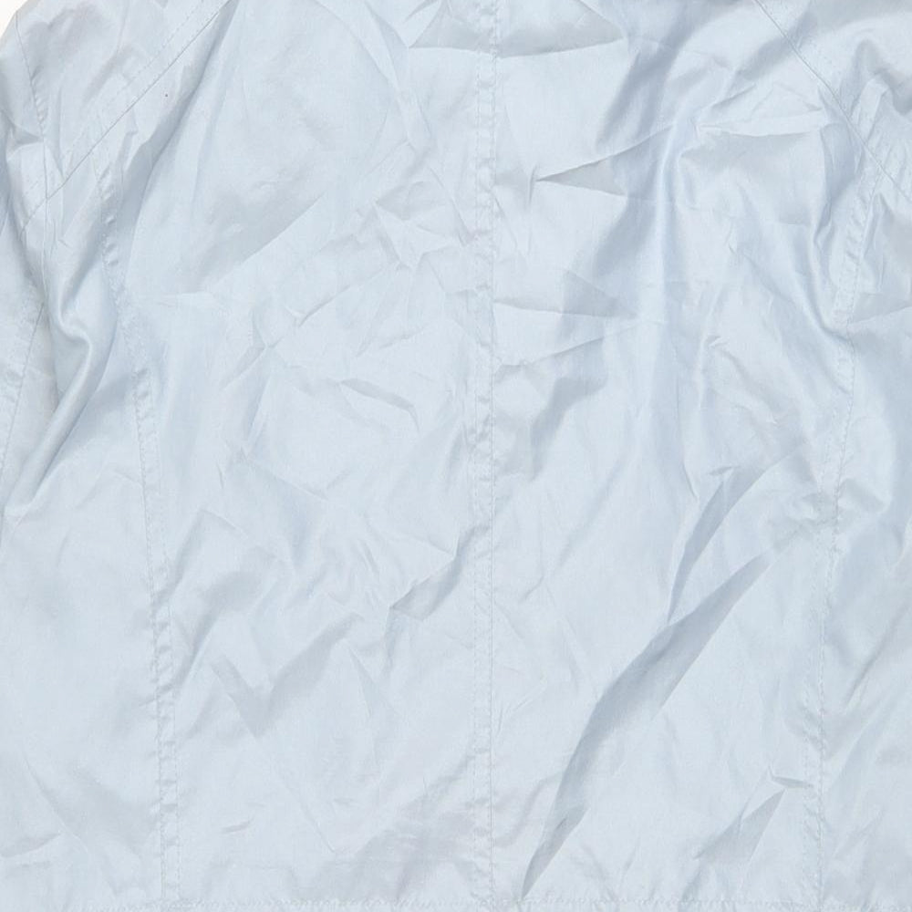 Womens UK Size 14 Finesse Blue Rain Coat