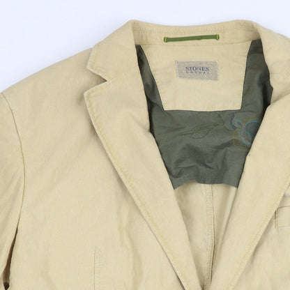 Mens UK Size 44 STONES Regular Beige Suit Jacket