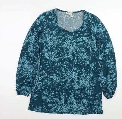 Womens UK Size S Kim&Co Blue Tunic Jumper