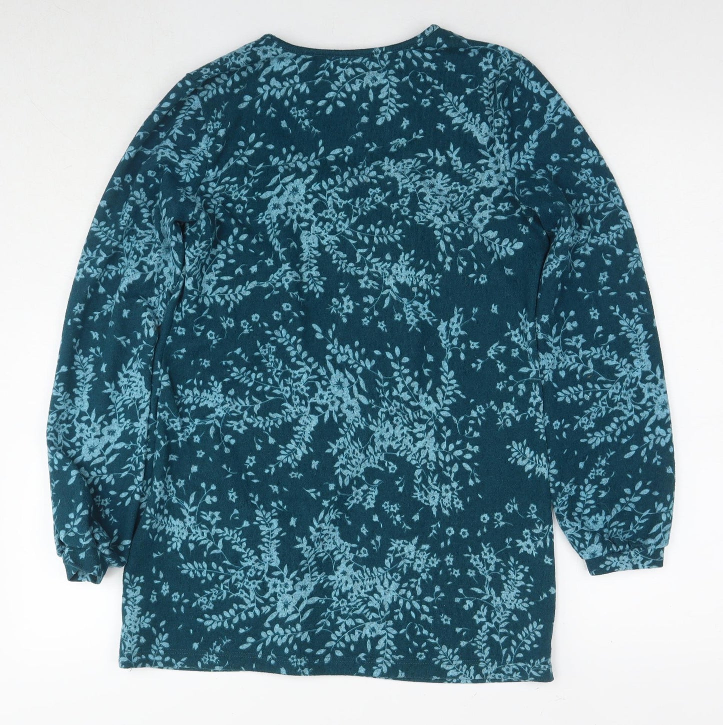 Womens UK Size S Kim&Co Blue Tunic Jumper