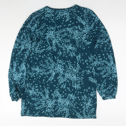 Womens UK Size S Kim&Co Blue Tunic Jumper