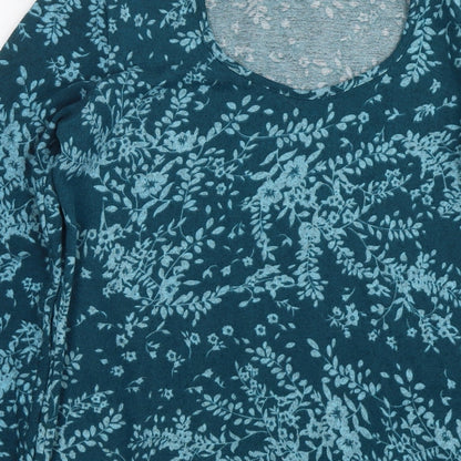 Womens UK Size S Kim&Co Blue Tunic Jumper