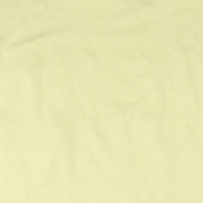 Womens UK Size L Zara Yellow Basic T-Shirt